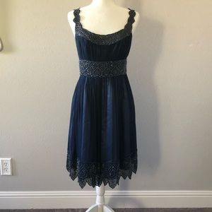 Gorgeous evening dress with beadwork.